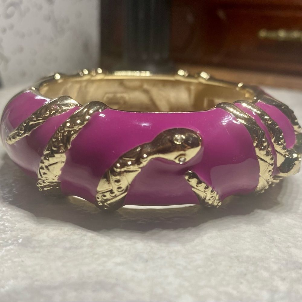 - Gold Plated Snakes Bracelet